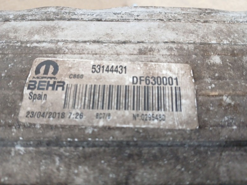 Recambio de intercooler para citroën jumper ii autobús 2.0 bluehdi 130 referencia OEM IAM DF630001 53144431 