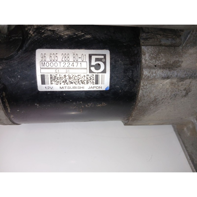 Recambio de motor arranque para citroën c4 picasso i monospace (ud_) 1.6 hdi 110 referencia OEM IAM 9663528880 MOOOT22471 