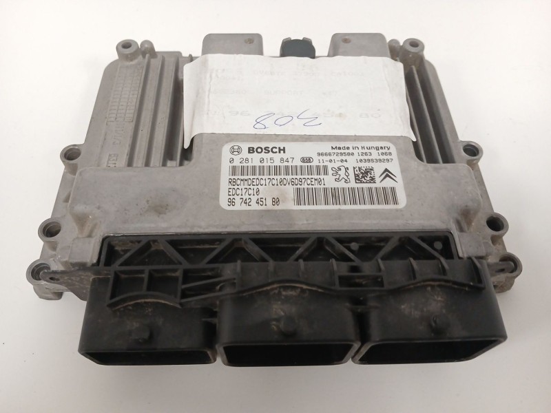 Recambio de centralita motor uce para peugeot 308 i (4a_, 4c_) 1.6 hdi referencia OEM IAM 9674245180  EDC17C10