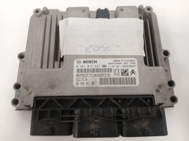 Recambio de centralita motor uce para peugeot 308 i (4a_, 4c_) 1.6 hdi referencia OEM IAM 9674245180  EDC17C10