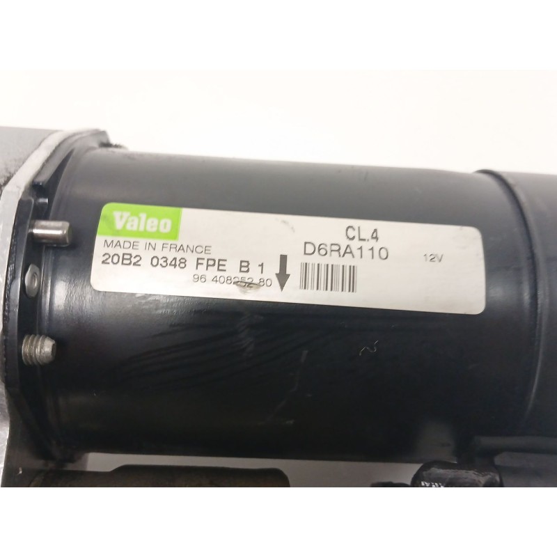 Recambio de motor arranque para peugeot 206 hatchback (2a/c) 1.4 hdi eco 70 referencia OEM IAM D6R110 9640825280 CL4