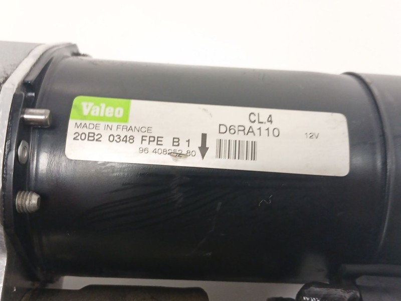 Recambio de motor arranque para peugeot 206 hatchback (2a/c) 1.4 hdi eco 70 referencia OEM IAM D6R110 9640825280 CL4