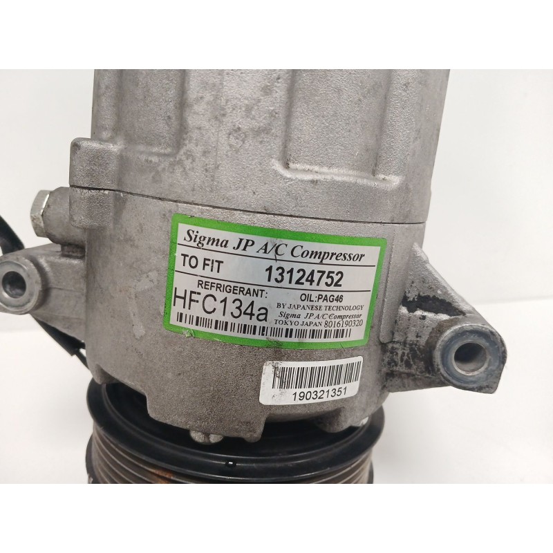 Recambio de compresor aire acondicionado para opel zafira / zafira family b (a05) 1.9 cdti (m75) referencia OEM IAM 13124752  