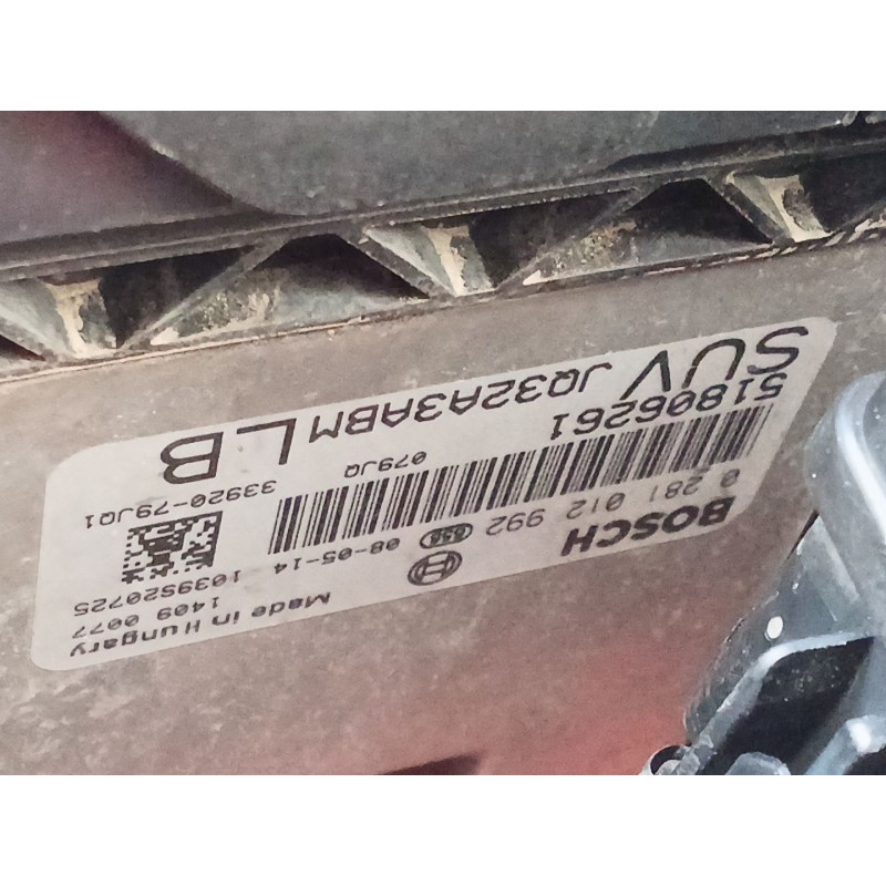 Recambio de centralita motor uce para suzuki sx4 (ey, gy) 1.9 ddis 4x4 (rw 419d) referencia OEM IAM 0281012992  