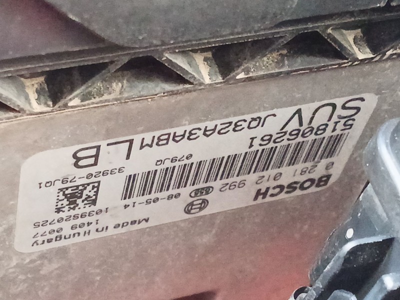 Recambio de centralita motor uce para suzuki sx4 (ey, gy) 1.9 ddis 4x4 (rw 419d) referencia OEM IAM 0281012992  