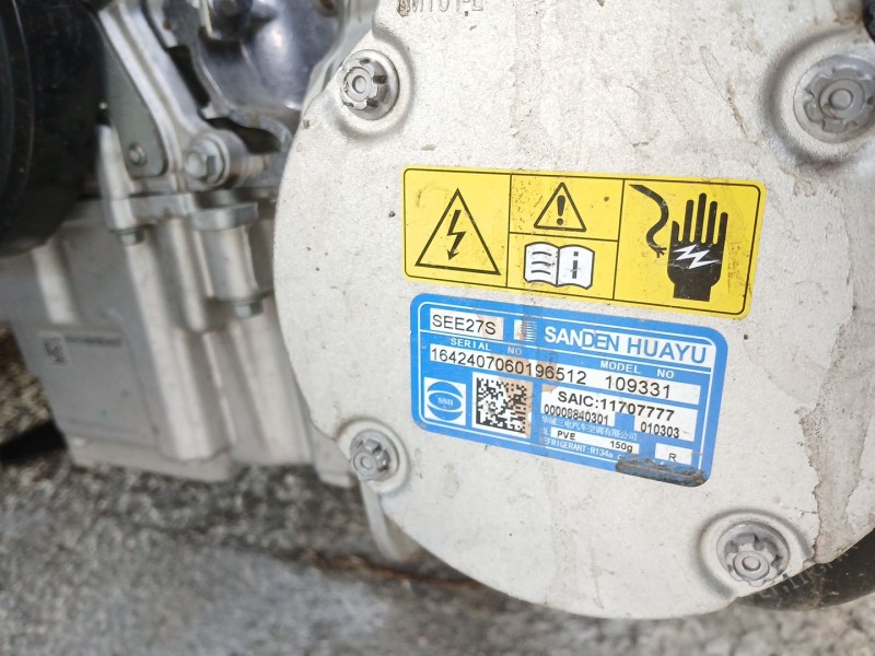 Recambio de compresor aire acondicionado para mg mg3 hybrid+ 1.5 referencia OEM IAM 11707777  