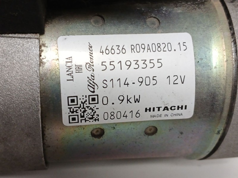 Recambio de motor arranque para fiat 500 (312_) 1.2 (312axa1a) referencia OEM IAM 55193355  