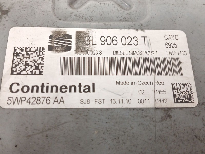 Recambio de centralita motor uce para seat ibiza iv (6j5, 6p1) 1.6 tdi referencia OEM IAM   