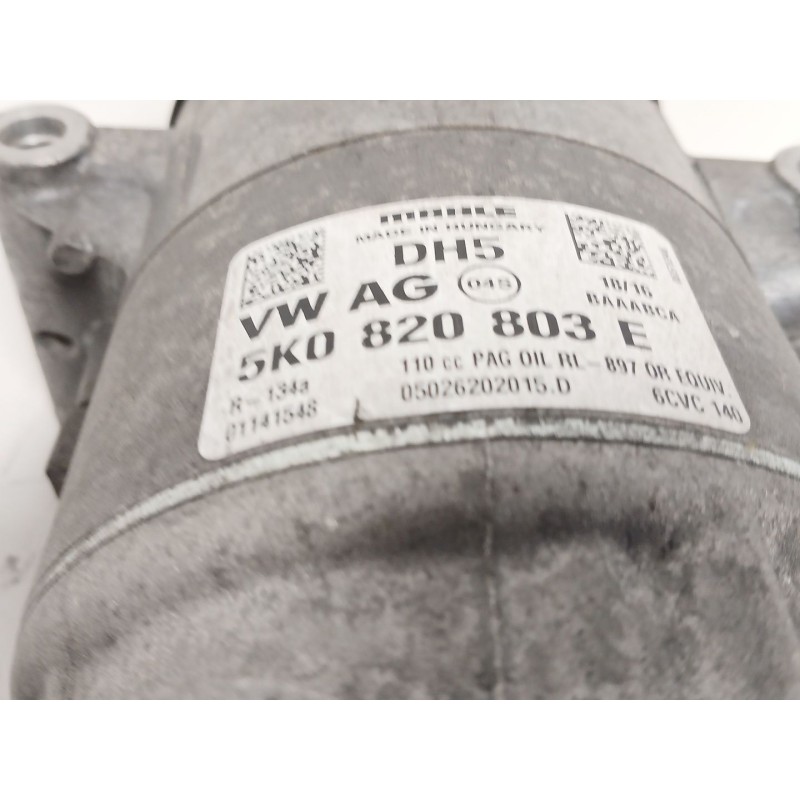 Recambio de compresor aire acondicionado para seat ibiza iv (6j5, 6p1) 1.6 tdi referencia OEM IAM 5K0820803E  