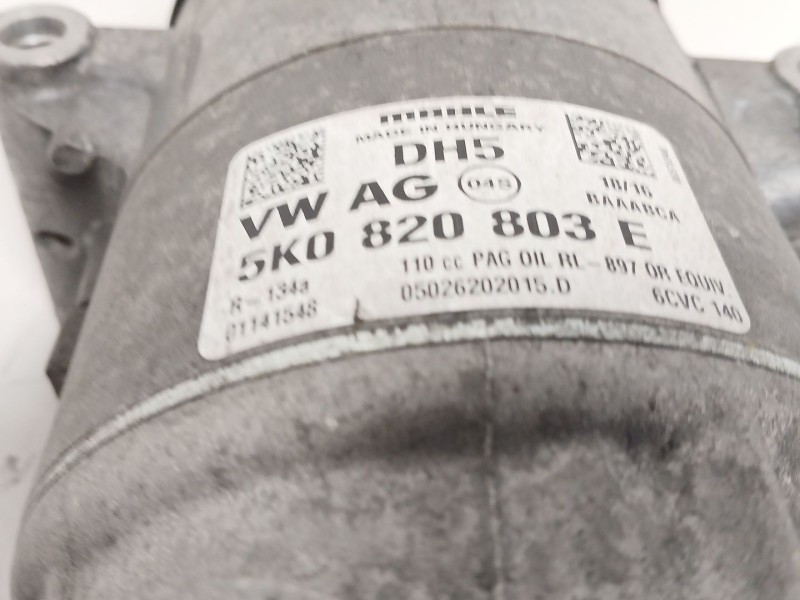 Recambio de compresor aire acondicionado para seat ibiza iv (6j5, 6p1) 1.6 tdi referencia OEM IAM 5K0820803E  