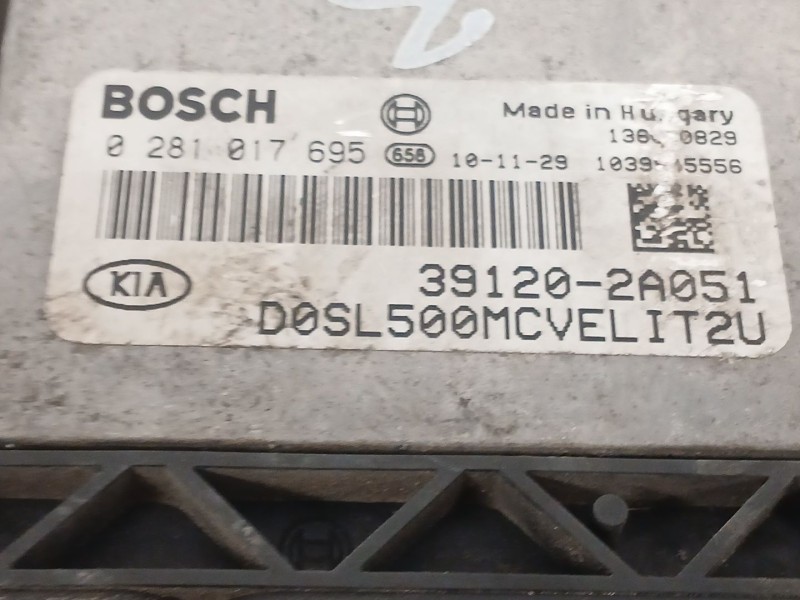 Recambio de centralita motor uce para kia sportage iii (sl) 1.7 crdi referencia OEM IAM 0281017695  