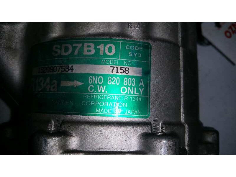 Recambio de compresor aire acondicionado para volkswagen polo berlina (6n1) básico referencia OEM IAM 6N0820803A 7158 