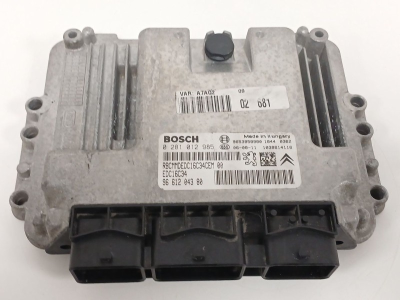 Recambio de centralita motor uce para peugeot 207/207+ (wa_, wc_) 1.6 hdi referencia OEM IAM 0281012985 9661204380 