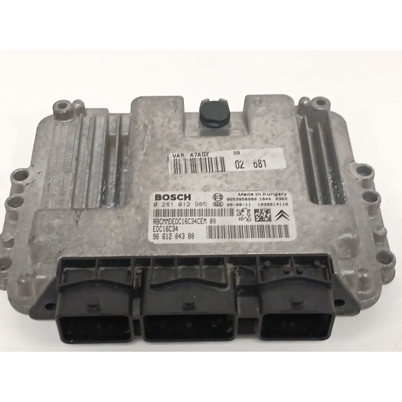 Recambio de centralita motor uce para peugeot 207/207+ (wa_, wc_) 1.6 hdi referencia OEM IAM 0281012985 9661204380 
