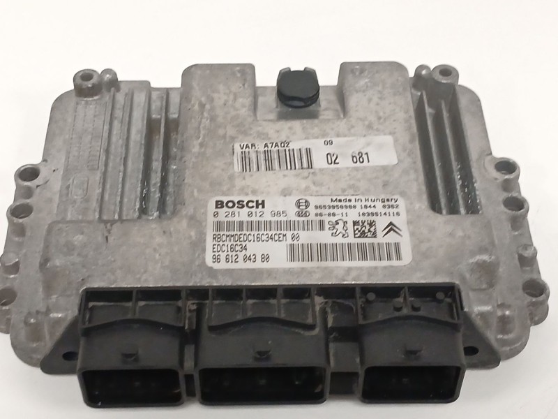 Recambio de centralita motor uce para peugeot 207/207+ (wa_, wc_) 1.6 hdi referencia OEM IAM 0281012985 9661204380 
