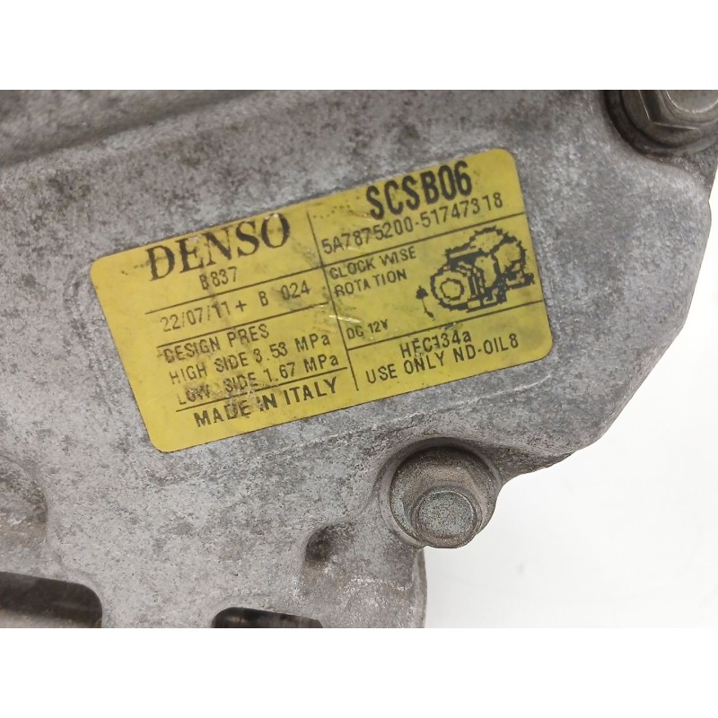 Recambio de compresor aire acondicionado para fiat 500 (312_) 1.2 (312axa1a) referencia OEM IAM   