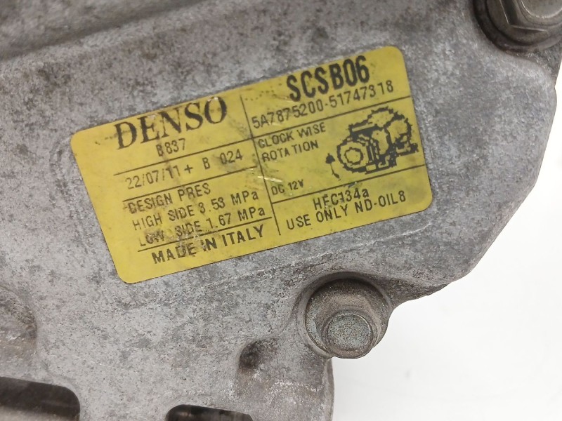 Recambio de compresor aire acondicionado para fiat 500 (312_) 1.2 (312axa1a) referencia OEM IAM   