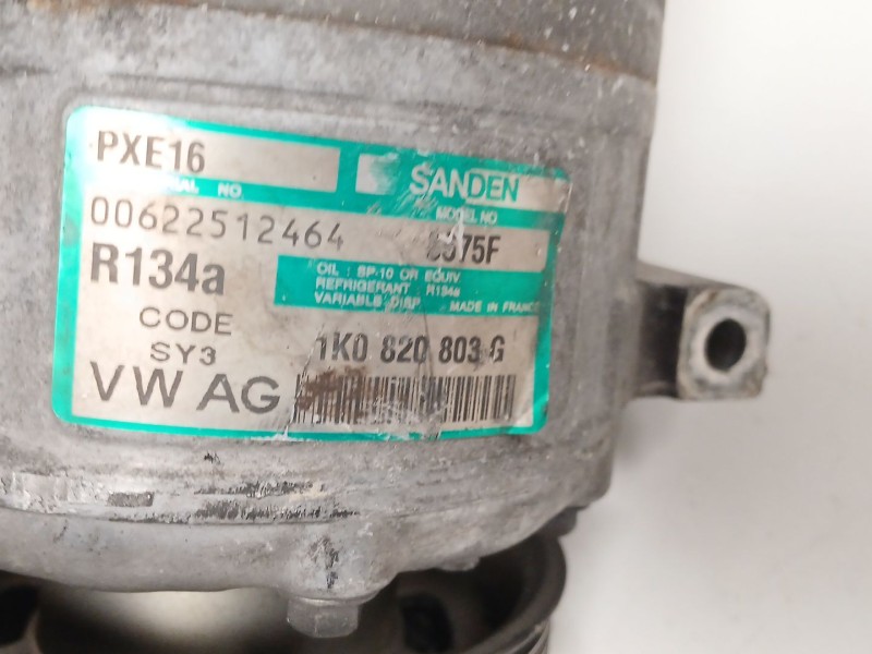 Recambio de compresor aire acondicionado para skoda octavia ii (1z3) 1.9 tdi referencia OEM IAM 1K0820803G  