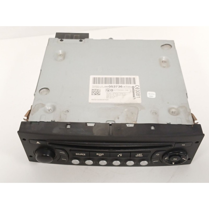 Recambio de sistema audio / radio cd para citroën jumpy ii furgoneta 1.6 hdi 90 8v referencia OEM IAM 98053736XT00  