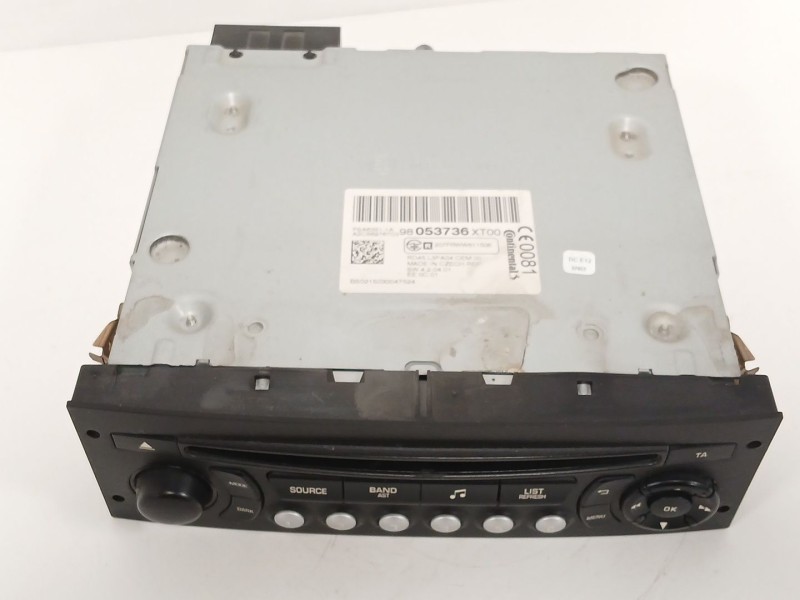 Recambio de sistema audio / radio cd para citroën jumpy ii furgoneta 1.6 hdi 90 8v referencia OEM IAM 98053736XT00  