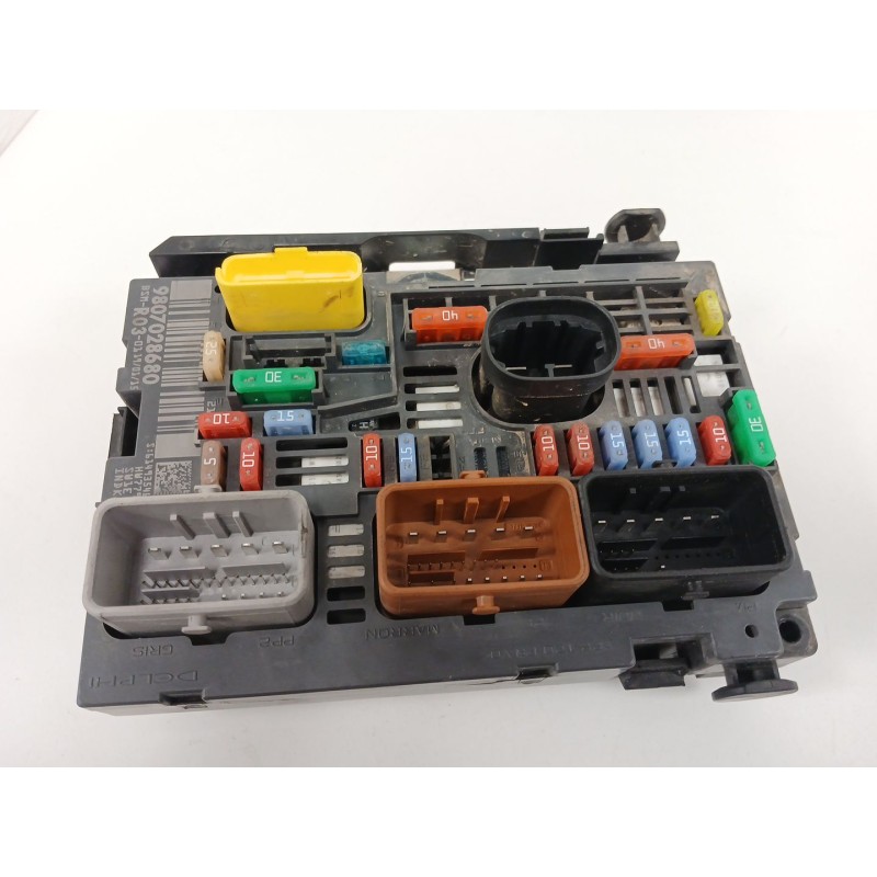 Recambio de caja reles / fusibles para citroën jumpy ii furgoneta 1.6 hdi 90 8v referencia OEM IAM 9807028680 R03 