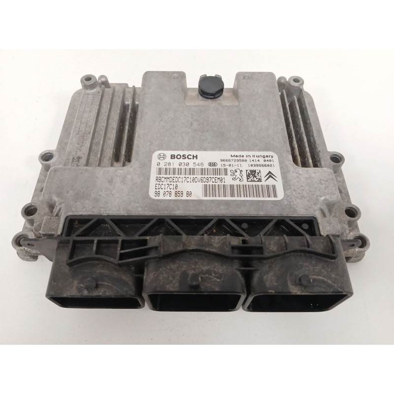 Recambio de centralita motor uce para citroën jumpy ii furgoneta 1.6 hdi 90 8v referencia OEM IAM 0281030546 9666729580 