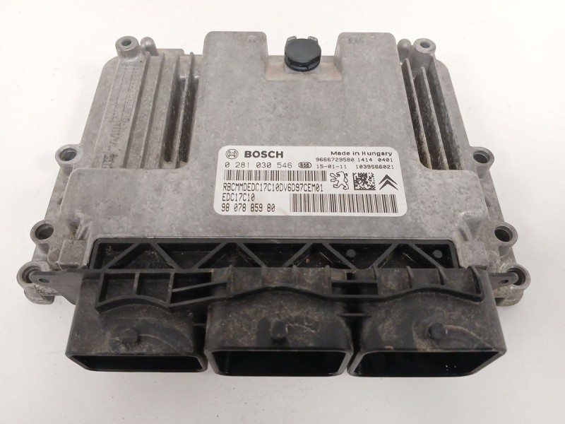 Recambio de centralita motor uce para citroën jumpy ii furgoneta 1.6 hdi 90 8v referencia OEM IAM 0281030546 9666729580 