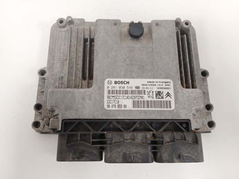 Recambio de centralita motor uce para citroën jumpy ii furgoneta 1.6 hdi 90 8v referencia OEM IAM 0281030546 9666729580 