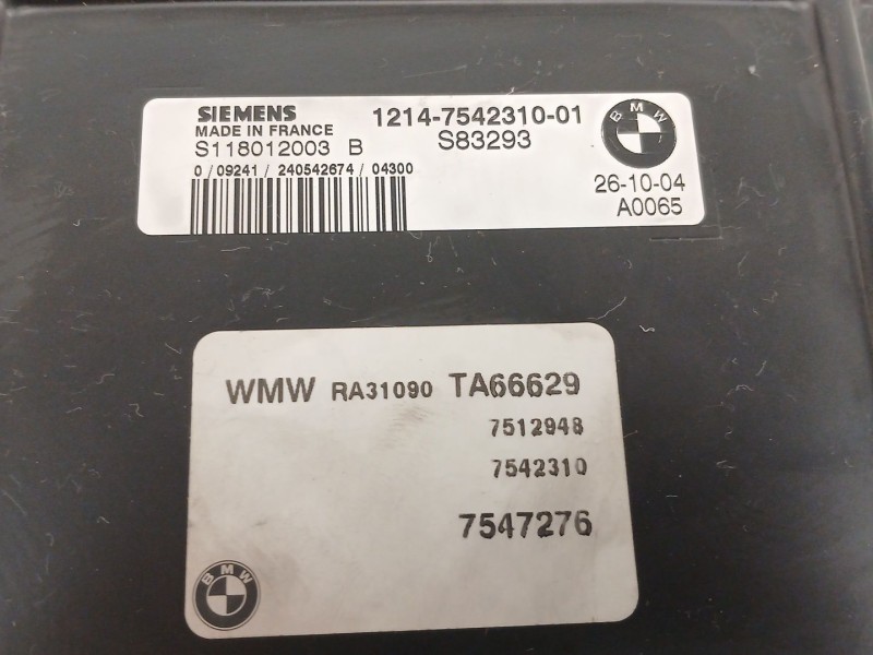 Recambio de centralita motor uce para mini mini (r50, r53) one referencia OEM IAM S118012003B  