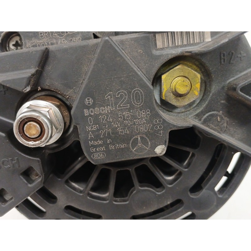 Recambio de alternador para mercedes-benz slk (r171) 200 kompressor (171.442) referencia OEM IAM 0124515088  