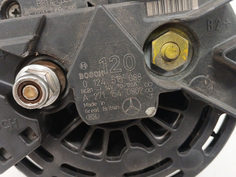Recambio de alternador para mercedes-benz slk (r171) 200 kompressor (171.442) referencia OEM IAM 0124515088  
