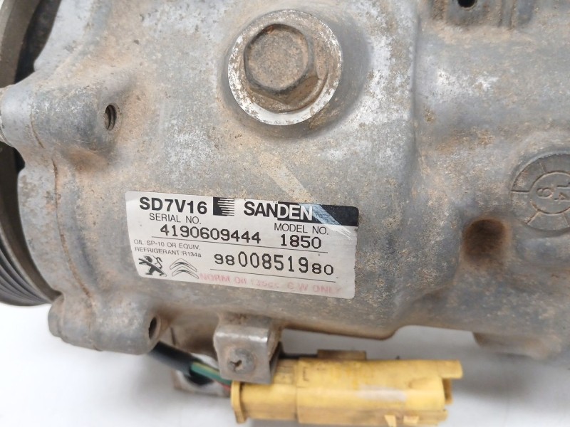 Recambio de compresor aire acondicionado para citroën jumpy ii furgoneta 1.6 hdi 90 8v referencia OEM IAM   