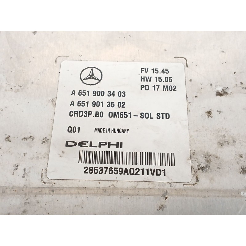 Recambio de centralita motor uce para mercedes-benz sprinter 3,5-t furgoneta (b906) 316 cdi (906.631, 906.633, 906.635, 906.637)