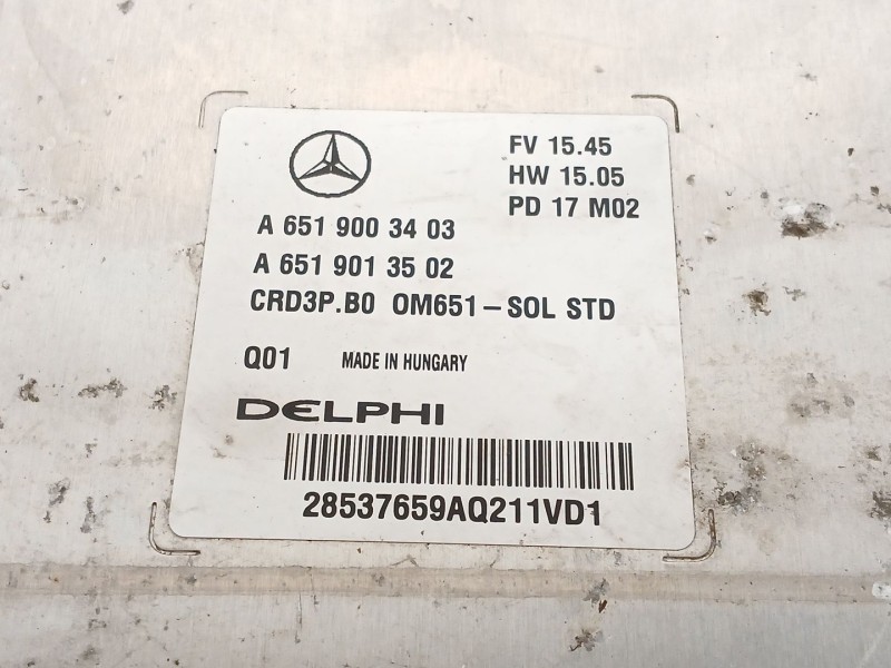 Recambio de centralita motor uce para mercedes-benz sprinter 3,5-t furgoneta (b906) 316 cdi (906.631, 906.633, 906.635, 906.637)