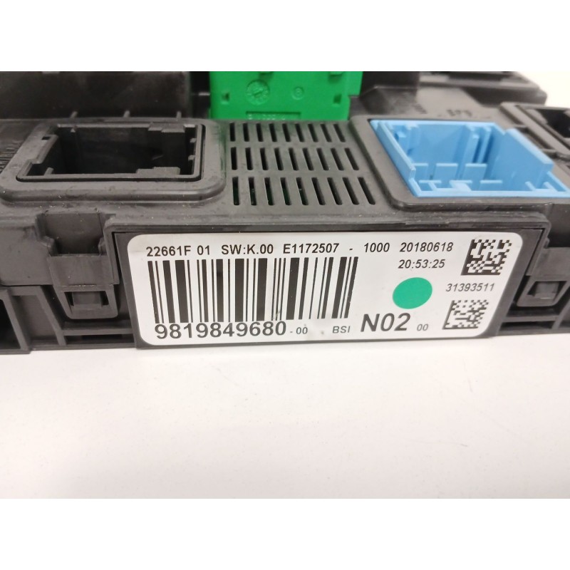 Recambio de caja reles / fusibles para peugeot 208 i (ca_, cc_) 1.5 bluehdi 100 referencia OEM IAM 9819849680 BSIN02 