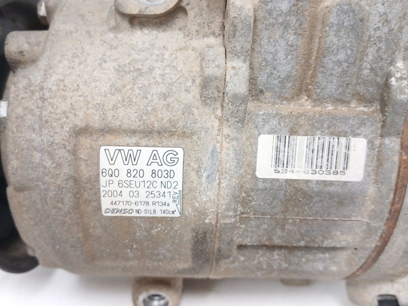 Recambio de compresor aire acondicionado para seat ibiza iii (6l1) 1.4 16v referencia OEM IAM 6Q0820803D  