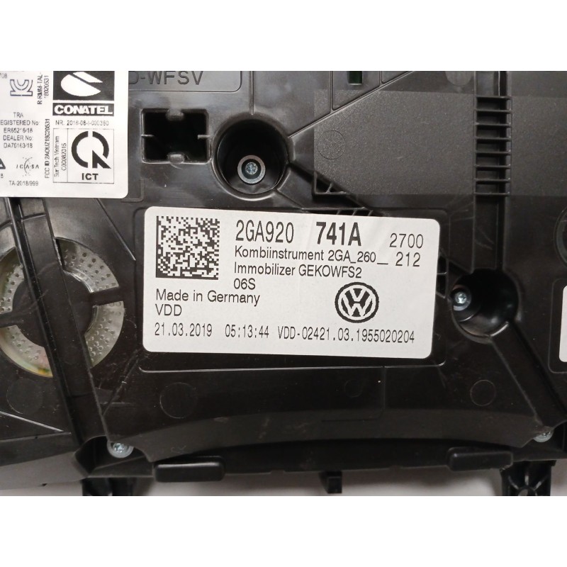 Recambio de cuadro instrumentos para volkswagen t-roc (a11, d11) 1.6 tdi referencia OEM IAM 2GA920741A  