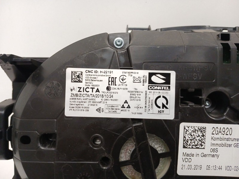 Recambio de cuadro instrumentos para volkswagen t-roc (a11, d11) 1.6 tdi referencia OEM IAM 2GA920741A  