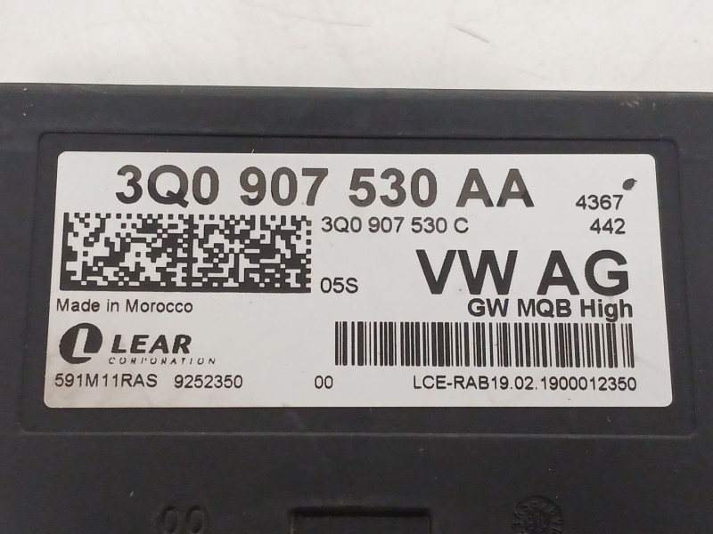 Recambio de modulo electronico para volkswagen t-roc (a11, d11) 1.6 tdi referencia OEM IAM 3Q0907530AA 3Q0907530C 