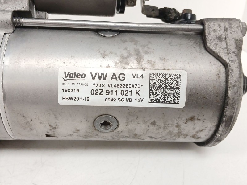 Recambio de motor arranque para volkswagen t-roc (a11, d11) 1.6 tdi referencia OEM IAM 02Z911021K  