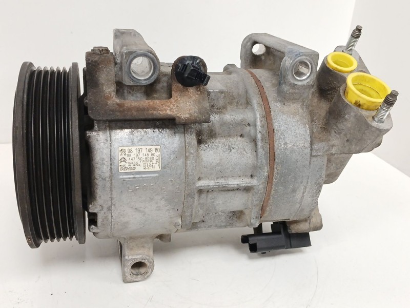 Recambio de compresor aire acondicionado para peugeot partner tepee 1.6 hdi / bluehdi 75 referencia OEM IAM 9819714980 981971488