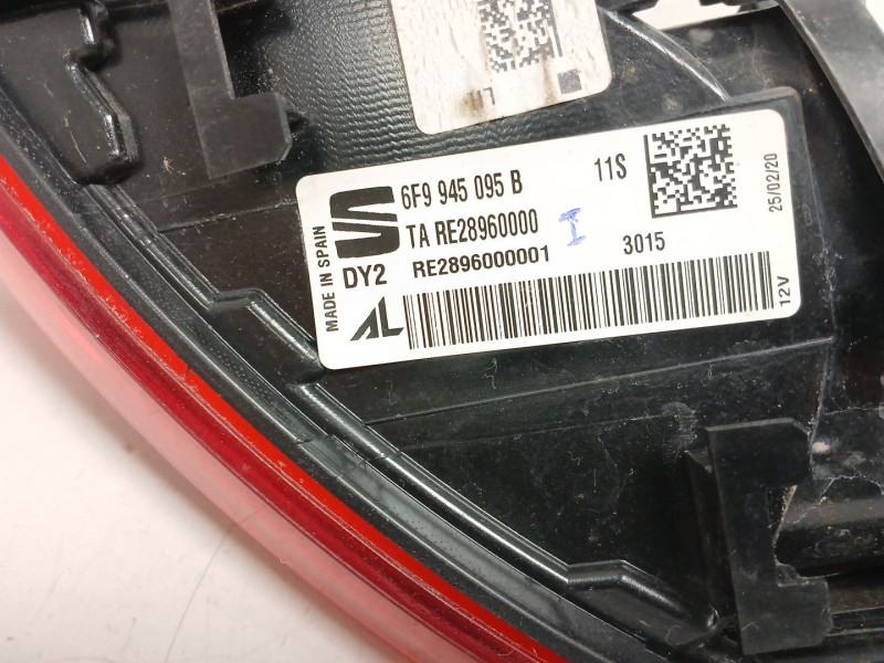 Recambio de piloto trasero izquierdo para seat arona (kj7, kjp) 1.0 tsi referencia OEM IAM   