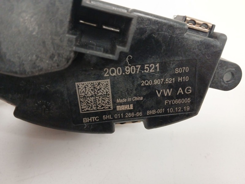 Recambio de resistencia calefaccion para seat arona (kj7, kjp) 1.0 tsi referencia OEM IAM 2Q0907521  