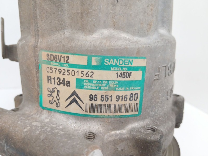 Recambio de compresor aire acondicionado para citroën c3 i (fc_, fn_) 1.1 i referencia OEM IAM 9655191680 1450F 