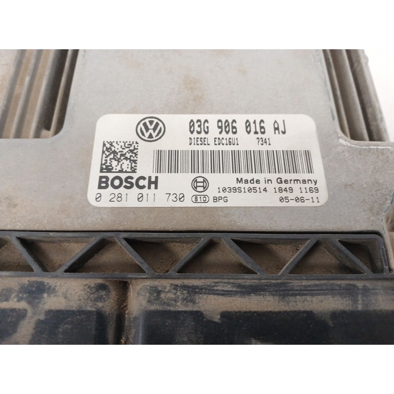 Recambio de centralita motor uce para seat leon (1p1) 2.0 tdi referencia OEM IAM 03G906016AJ EDC1U1 0281011730