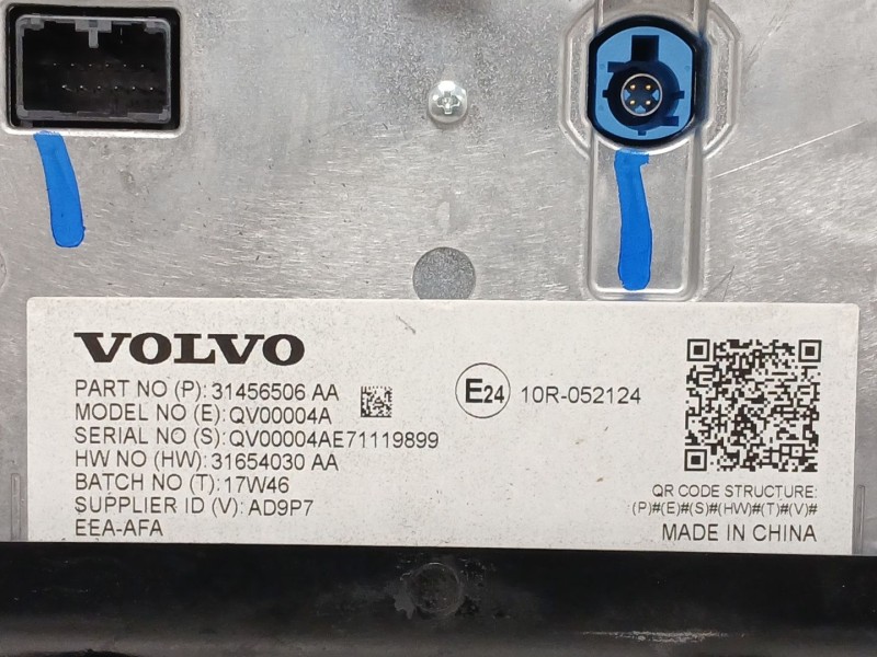 Recambio de pantalla multifuncion para volvo s90 ii (234) d4 referencia OEM IAM 31456506 31654030 