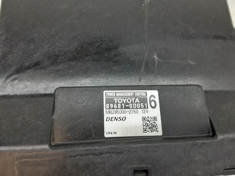 Recambio de modulo confort para toyota yaris active hybrid referencia OEM IAM 896810D051 MB2850002150 