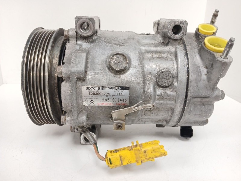 Recambio de compresor aire acondicionado para peugeot 307 break (3e) 1.6 hdi 110 referencia OEM IAM 9651911480 5093604724 SD7C16