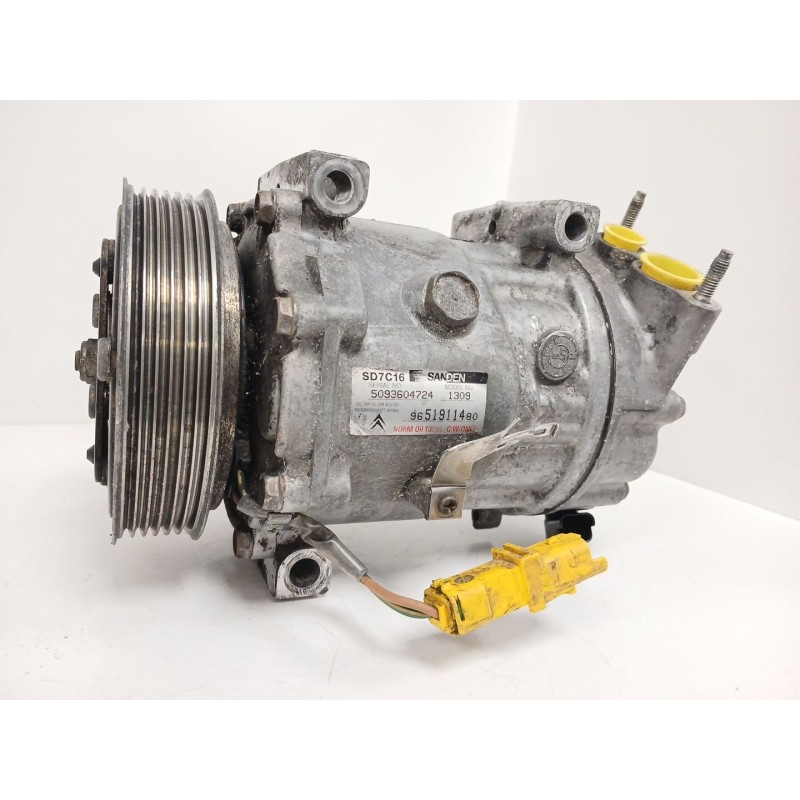 Recambio de compresor aire acondicionado para peugeot 307 break (3e) 1.6 hdi 110 referencia OEM IAM 9651911480 5093604724 SD7C16