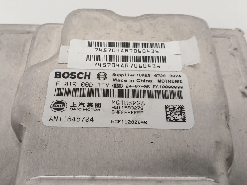 Recambio de centralita motor uce para mg mg3 hybrid+ 1.5 referencia OEM IAM F01R00D1TV MG1US028 AN11645704